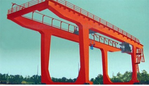 U型5-50∕10噸雙梁吊鉤門(mén)式起重機(jī)